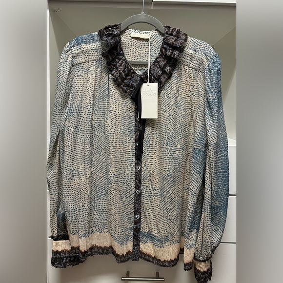 Ulla Johnson Phipps Blouse in Moonstone size 14 NWT - Picture 7 of 7